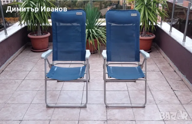 Къмпинг столове Outwell Cromer Blue – 2 броя, като нови!