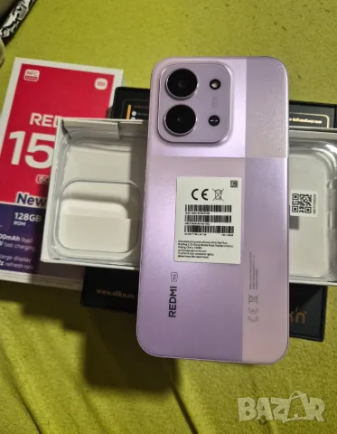 НОВ Xiaomi Redmi 15C 5G – 8GB/128GB, и оригинален калъф, dusk Purple, снимка 2 - Xiaomi - 55416625