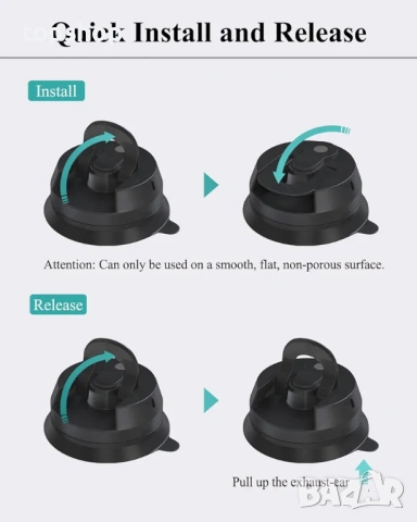 Чисто нова метална вакуумна стойка за телефон VVNTVEE – за GoPro, екшън камери, смартфони...  , снимка 5 - Аксесоари и консумативи - 54428850