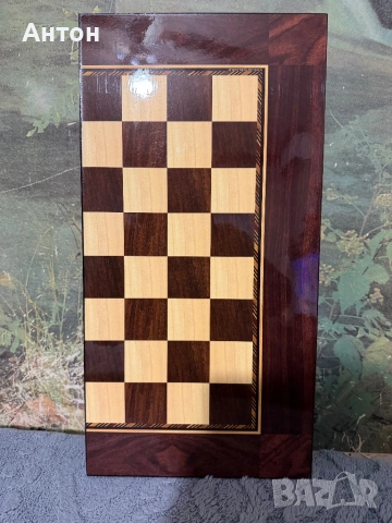 Шах и табла от дърво метални фигури., снимка 7 - Колекции - 53988607
