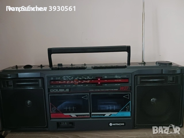 Радиокасетофон hitachi TRK-W27E КАТО НОВ
