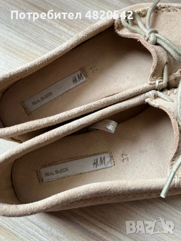 Обувки H&M тип мокасини, снимка 3 - Детски обувки - 54828376
