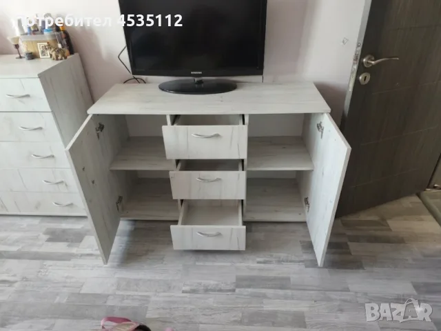 Скрин с чекмеджета и врати 