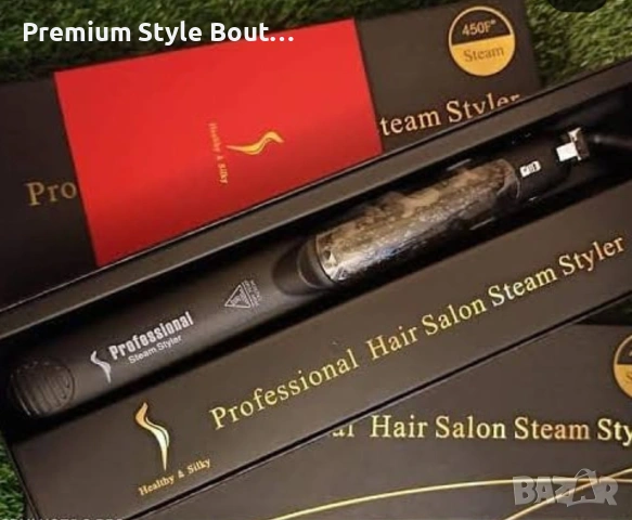 Преса за изправяне на коса с пара