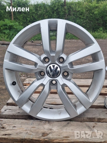 Volkswagen Tiguan 2010-2017 Година 2 Броя Алуминиеви Джанти 16×6,5 OEM, снимка 6 - Гуми и джанти - 54579828