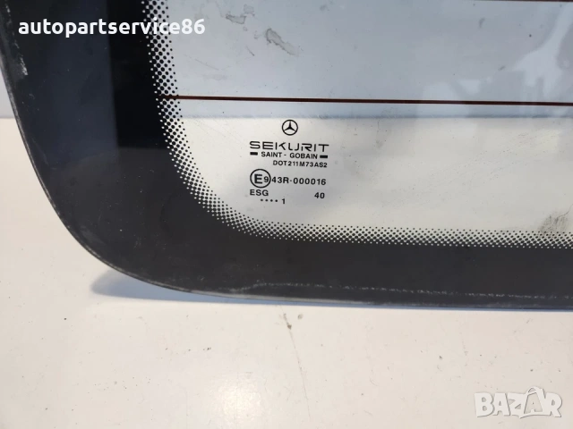 Стъкло за задна лява врата за Mercedes Vito W638 (1995-2002) 43R-000016 , снимка 2 - Части - 54206652