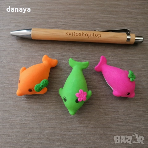 6680 Детска гумичка делфинче , 5×3 см