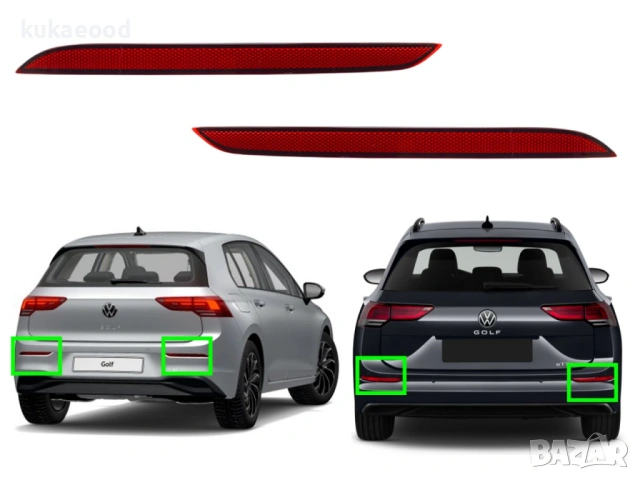 Рефлектор за задна броня на VW Golf 8