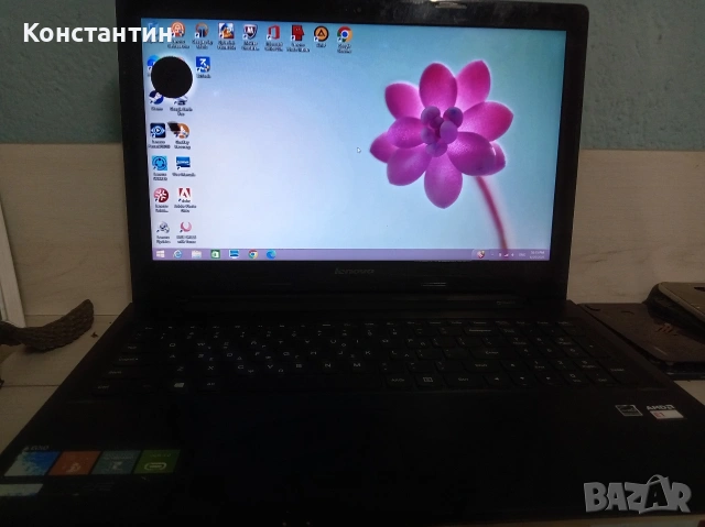 Работещ лаптоп Lenovo G50-45 (AMD E1, 2GB RAM) – с козметичен дефект, снимка 8 - Лаптопи за работа - 55053313