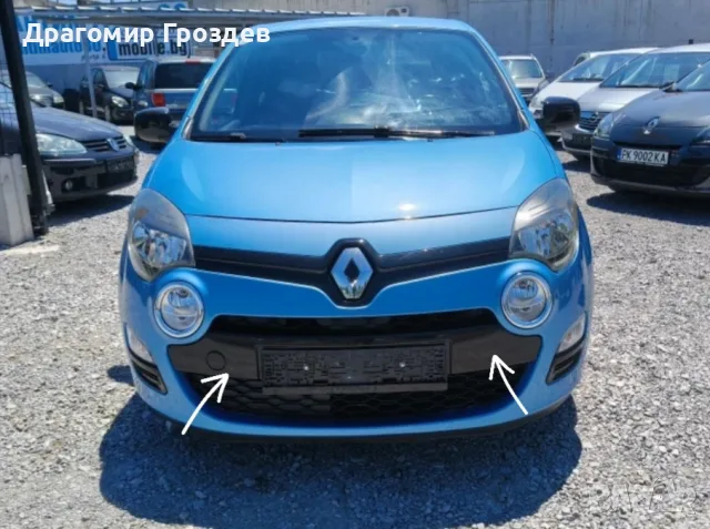 Оригинална предна стойка за рег. номер за Peugeot Twingo II Facelift /Рено Туинго 2 (2011-2014)