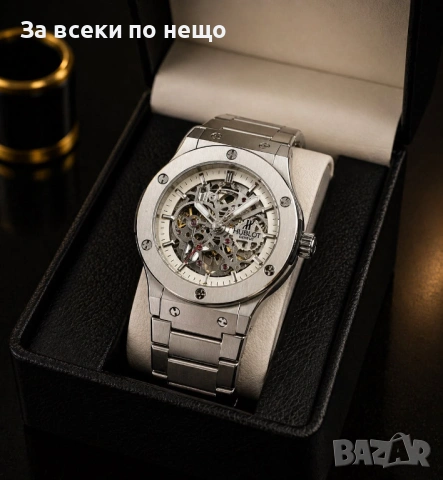 Hublot Мъжки Луксозен Часовник С Автоматичен Механизъм С Кутия Код Gentlemen Legacy47