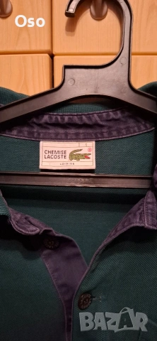 Винтидж мъжка поло тениска Chemise Lacoste Loisirs (Размер 5 / L) – ОРИГИНАЛ, снимка 3 - Тениски - 55080276