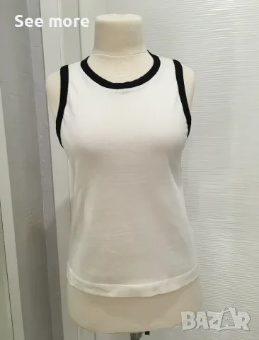 Massimo Dutti in *ringer* style дамски топ М, снимка 3 - Потници - 55667592