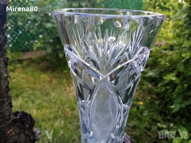 Кристална ваза, снимка 2 - Вази - 54663255