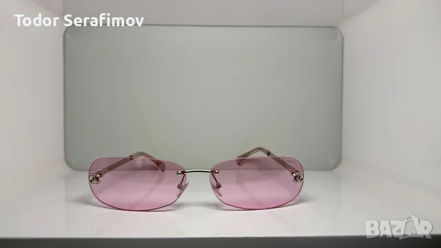 Слънчеви очила Chanel Rimless Y2K – Розови стъкла / Без рамка