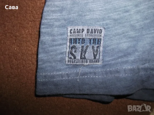 Тениски CAMP DAVID  мъжки,ХЛ-2ХЛ  /синя,розова,черна/, снимка 3 - Тениски - 55343168