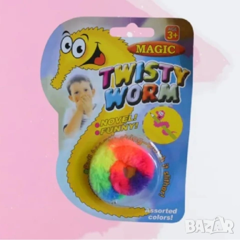 Twisty Worm Магическо Червейче Жива Играчка и Магически Трикове, снимка 4 - Плюшени играчки - 54670506