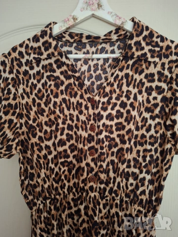 Нова рокля леопардов принт, снимка 2 - Рокли - 54120464