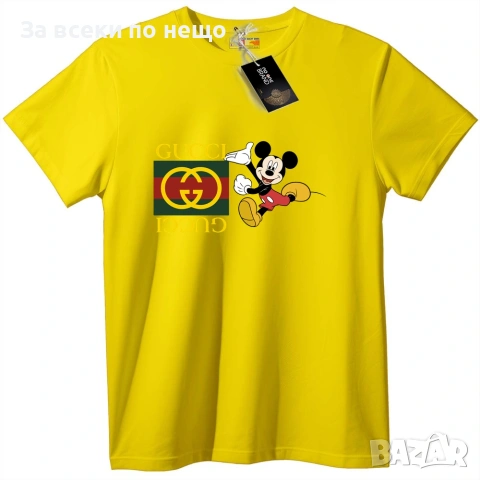 Gucci Mickey Mouse Унисекс Тениска👚👕Дамска Тениска👕Мъжка Тениска👚👕Детска Код No One Brand, снимка 7 - Тениски - 54979114