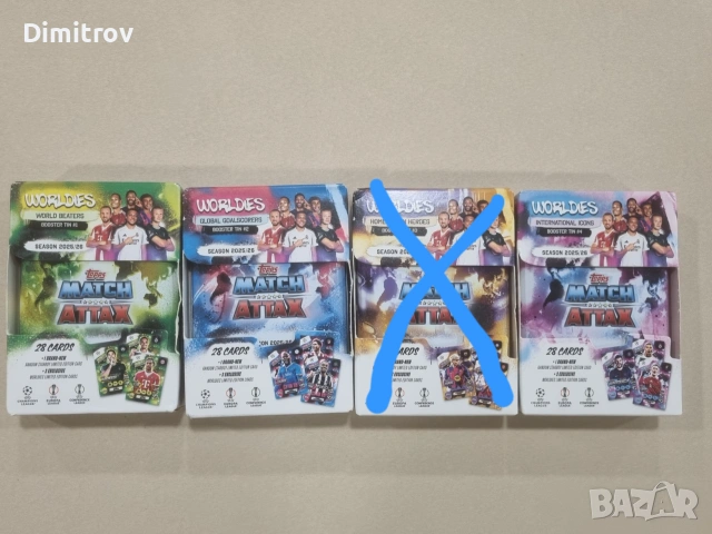 Topps Match Attax 25/26 кутийка #1 , #2 , #3, #4 / Топс