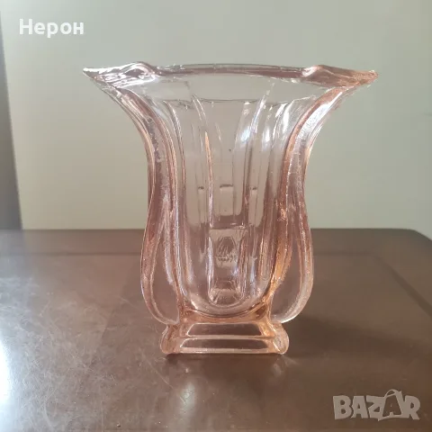 Стъклена ваза цветна, снимка 6 - Вази - 55337978