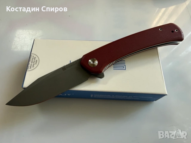 сгъваеми ножове SOG Terminus XR Black и SENCUT Snap Burgundy, снимка 9 - Ножове - 55583933