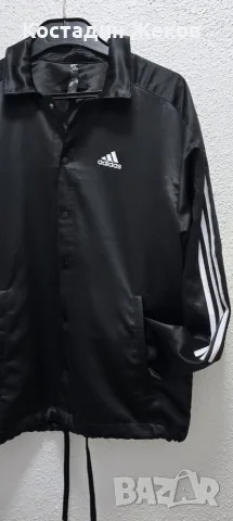 Ново. Мъжко спортно горнище Adidas Satin Coaches Jacket , снимка 3 - Спортни дрехи, екипи - 55509777