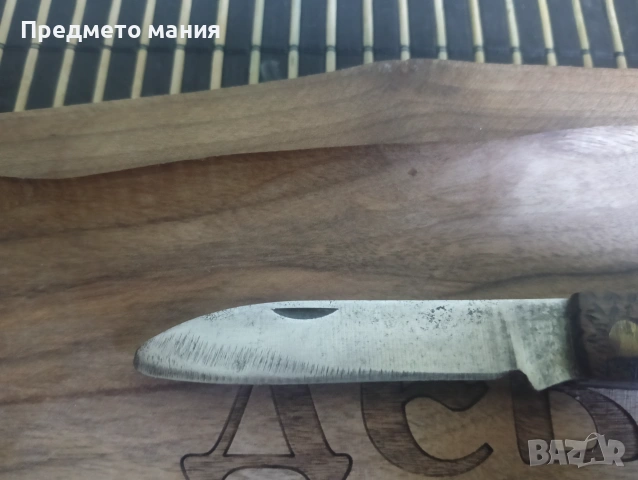 Уникален ръчно гравиран сгъваем нож, ножче ножка , снимка 3 - Ножове - 55243009