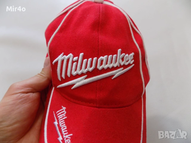 работна шапка milwaukee work wear козирка мъжка оригинална червена one size, снимка 8 - Шапки - 51404624