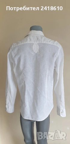 La Martina Len/ Лен Slim Fit Mens Size M  ОРИГИНАЛ! Мъжка Ленена Риза., снимка 3 - Ризи - 54883399