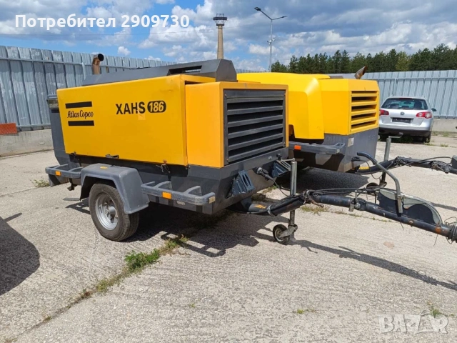 Давам под наем мобилен компресор за въздух 4бр. различни кубици