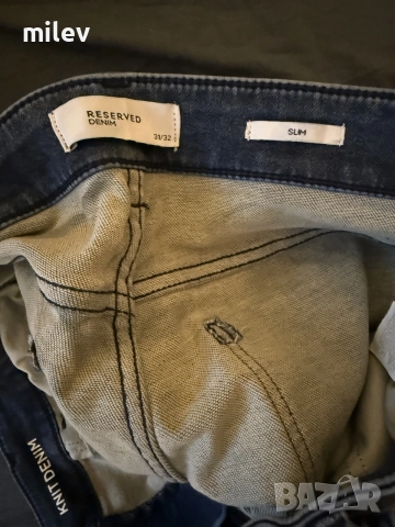 Неносени / нови мъжки slim дънки от Reserved, снимка 3 - Дънки - 55365026