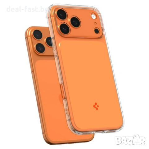 Твърд калъф Spigen Ultra Hybrid T с MagSafe за iPhone 17 Pro / 17 Pro Max /Гланцово оранжев/Оригинал, снимка 7 - Калъфи, кейсове - 54402515