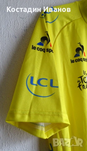 Ново Tour De France LCL Team жълто трико вело джърси тениска , снимка 3 - Тениски - 54723936
