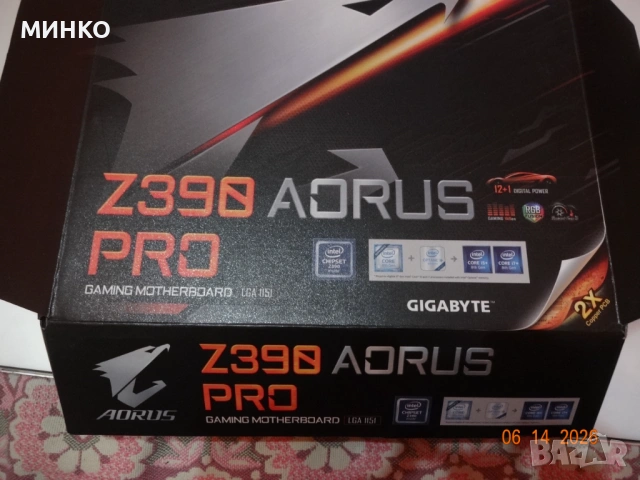 GIGABYTE Z390 AORUS PRO  /проблем, снимка 10 - Дънни платки - 54904520