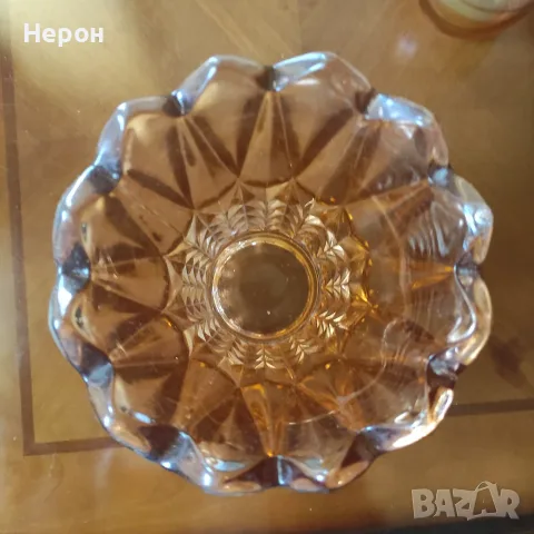 Стъклена ваза цветна, снимка 6 - Вази - 55427229