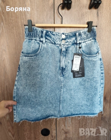 Vero Moda нова къса пола от деним, снимка 7 - Поли - 54333943