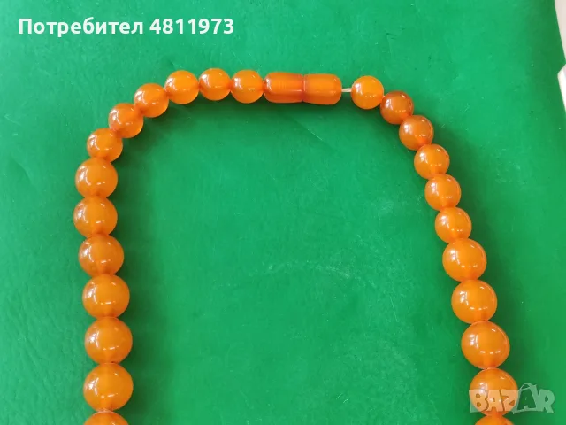 Руски гердан кехлибар, снимка 2 - Колиета, медальони, синджири - 55447907