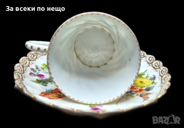 Dresden Germany  Circa 1894 “ Прекрасният “ - великолепен двоен сет Код P2164, снимка 3 - Сервизи - 54162384