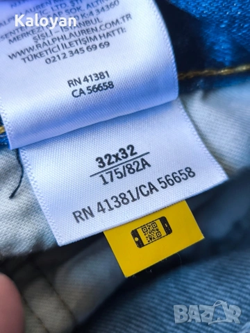 Оригинални мъжки дънки Polo Ralph Lauren Sullivan Slim Stretch размер 32, снимка 11 - Дънки - 54589173