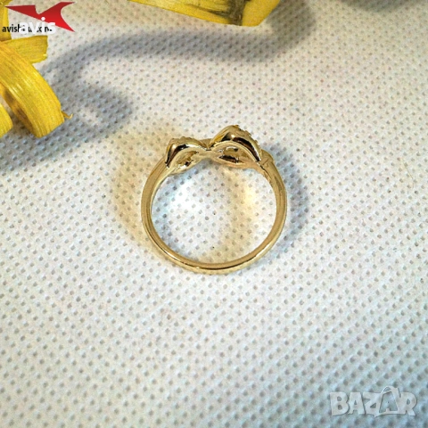 Пръстен с 14К златно покритие 224862, снимка 2 - Пръстени - 54063378