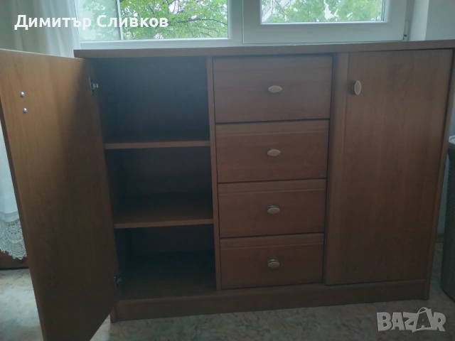 Шкаф Скрин 110x34x86см - д/ш/в, снимка 2 - Шкафове - 54493262