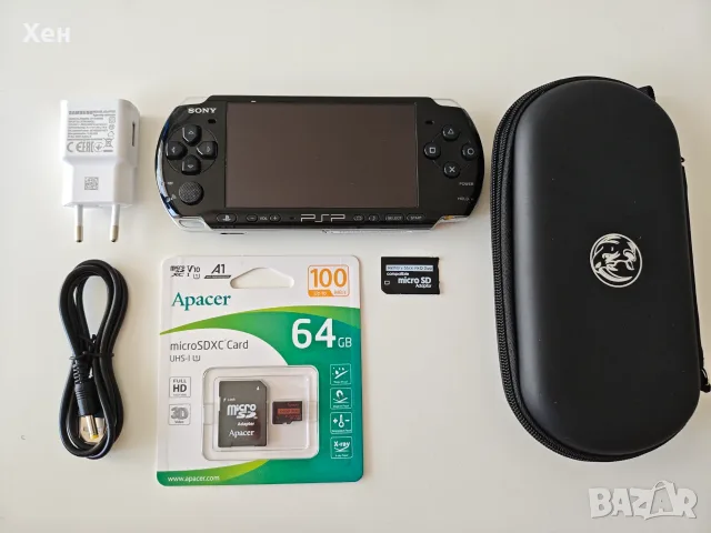 Sony PSP 3000 Playstation Portable - качени много игри - хакната