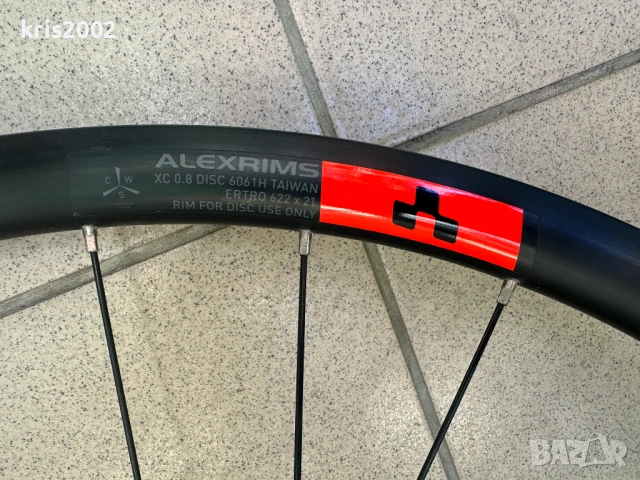 Предна Gravel/шосейна капла 12x100 TA, Alexrims XC 0.8 Disc 6061H, 622x21, 28H, снимка 3 - Части за велосипеди - 54438462