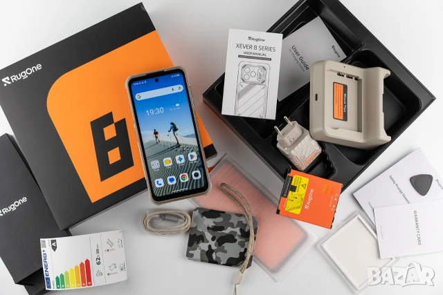 Ulefone RugOne Xever 8 - 8GB/256GB, 2 сменяеми батерии, стерео звук, защита IP68/IP69K/MIL-STD810 