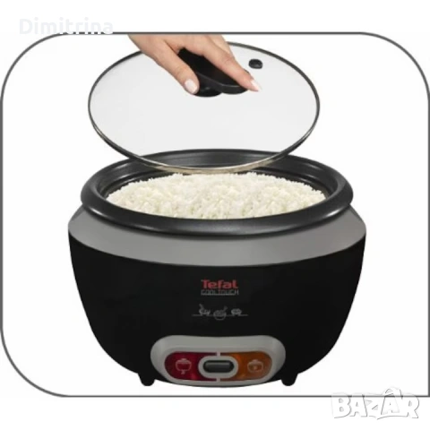 Оризоварка Tefal Cool Touch RK1568UK , 1.8 л, Автоматични програми, Таймер, Черен, снимка 2 - Прибори за хранене, готвене и сервиране - 53978600