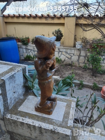 Винтидж фигура дърворезба., снимка 4 - Статуетки - 54178331