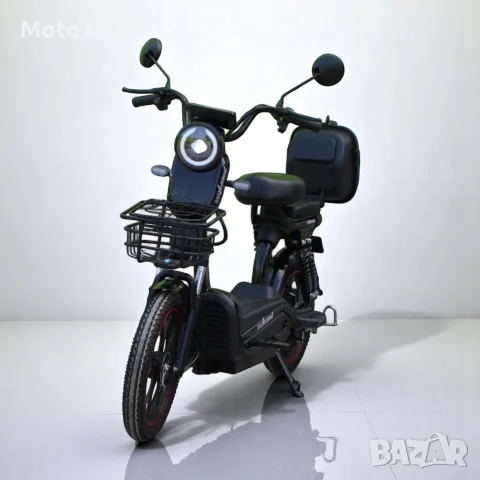 Електрически двуместен скутер – велосипед със 18″ гуми, 750W, 48V/20Ah