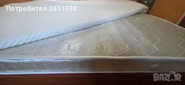 комплект спалня с матраци и топматрак, снимка 4 - Спални и легла - 55395109