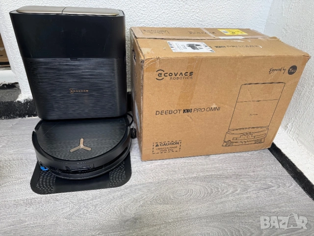 Прахосмукачка Робот + Автоматична Станция ECOVACS Deebot X9 Pro OMNI за Сухо и Мокро, 16600Pa, AI!, снимка 2 - Прахосмукачки - 54669441